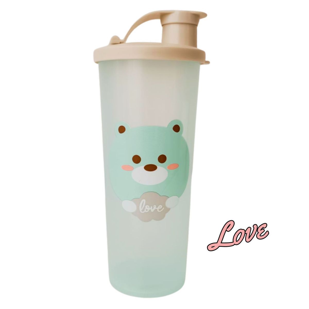 GENERICO - Vaso Tomatodo Kawaii Love 2 en 1