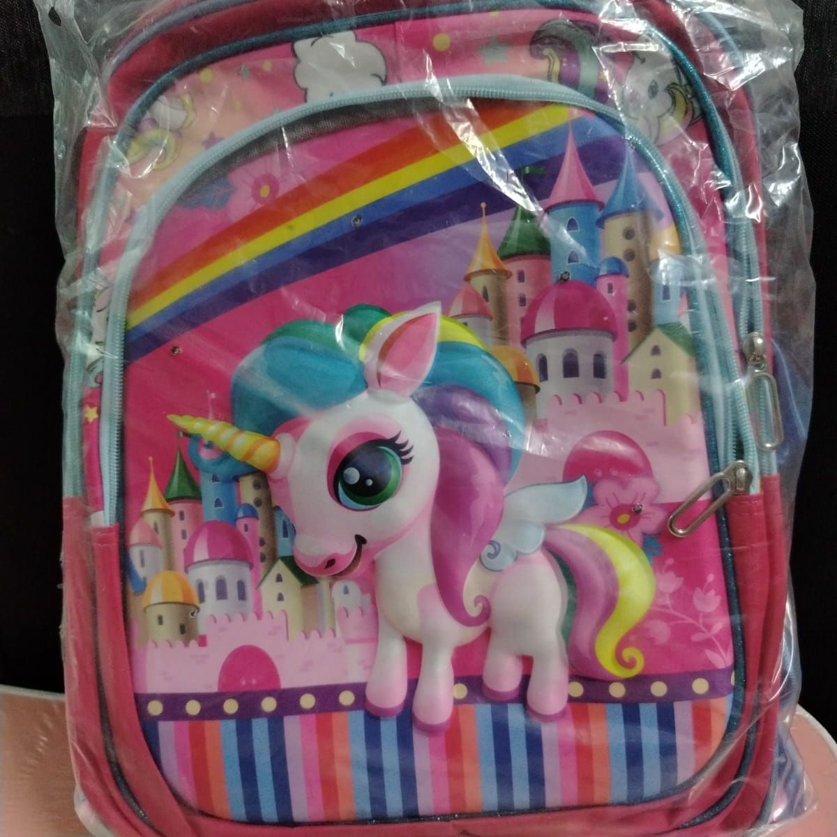 GENERICO - MOCHILA  PARA NIÑA 3 PIEZAS CON RUEDAS Y LUCES