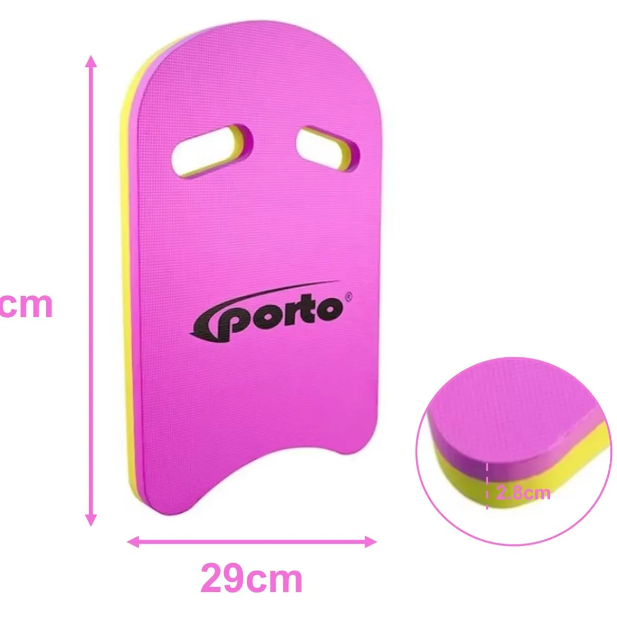 PORTO - TABLA PARA NATACIÓN ENTRENAMIENTO PORTO FUCSIA