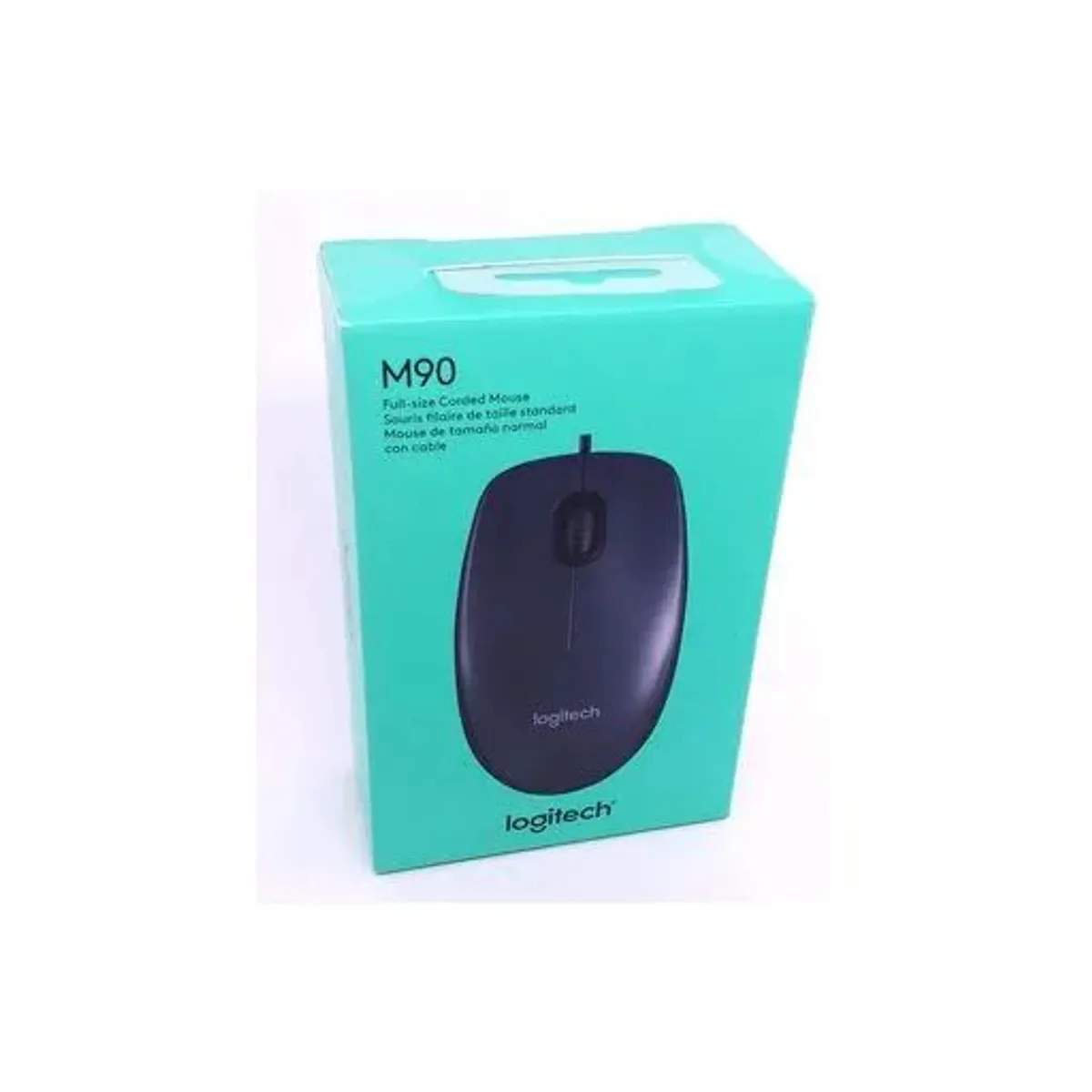 LOGITECH - MOUSE LOGITECH M90 OPTICO  CONECTOR USB  1000DPI  NEGRO
