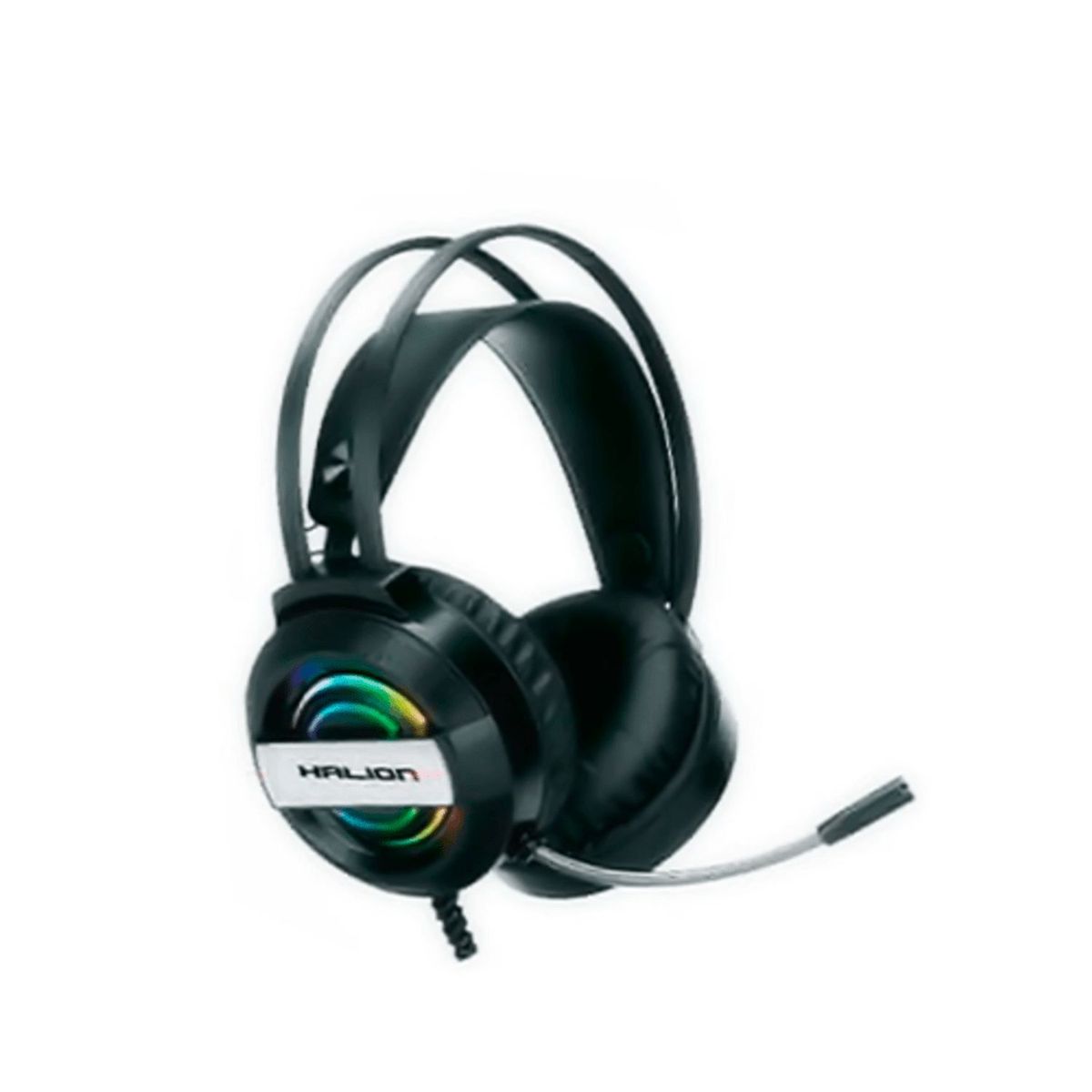 HALION - AURICULAR HALION JACKO (HA-H915) GAMING MICROFONO FLEXIBLE  BLACK  RGB