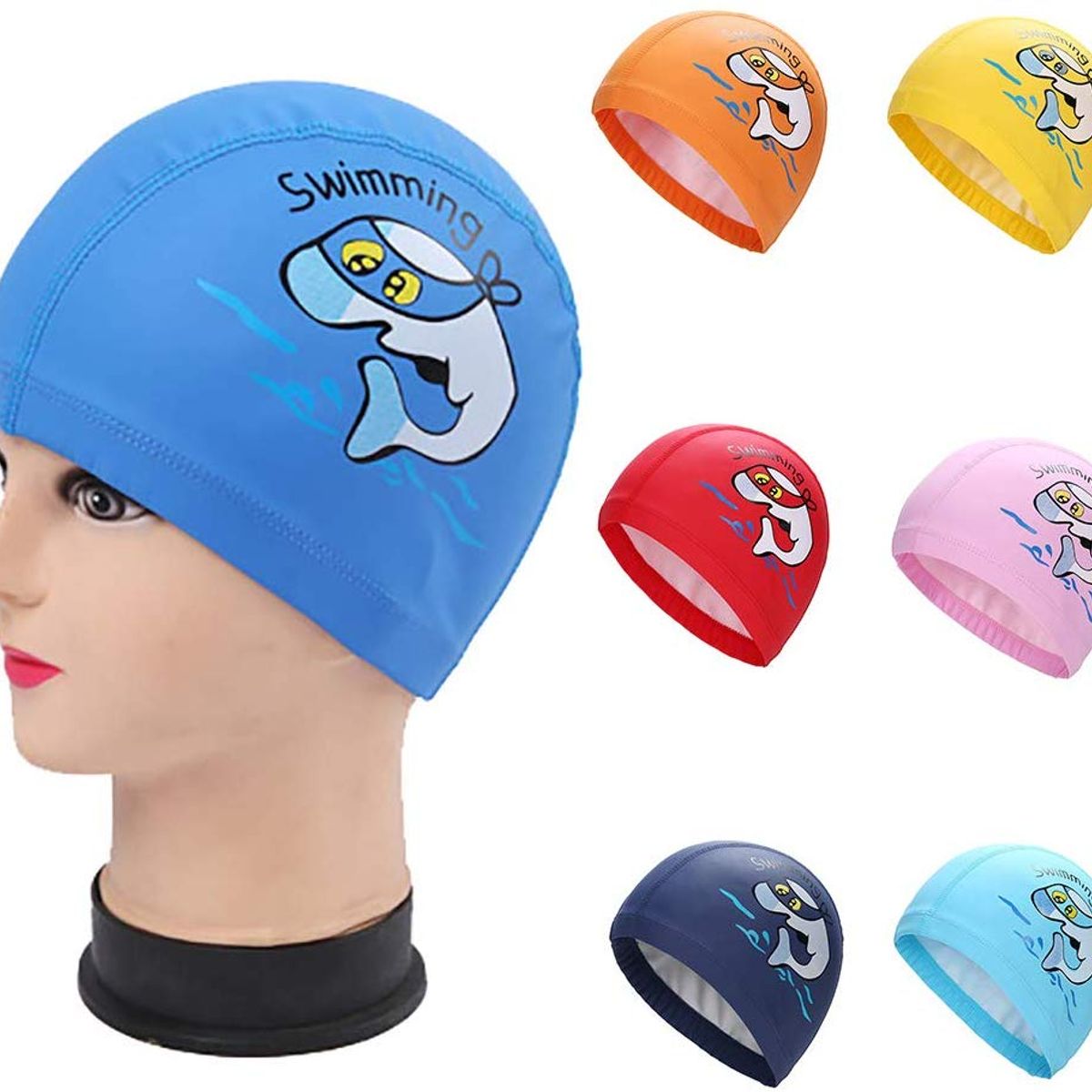 GENERICO - Gorro de Natación para Niños Rosado