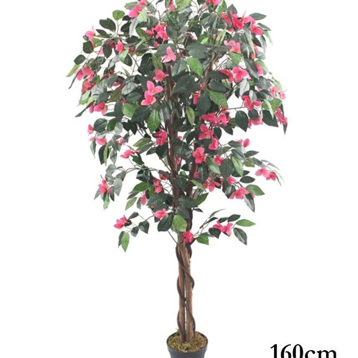 GENERICO - Planta artificial con flores rojas 1.60 m.