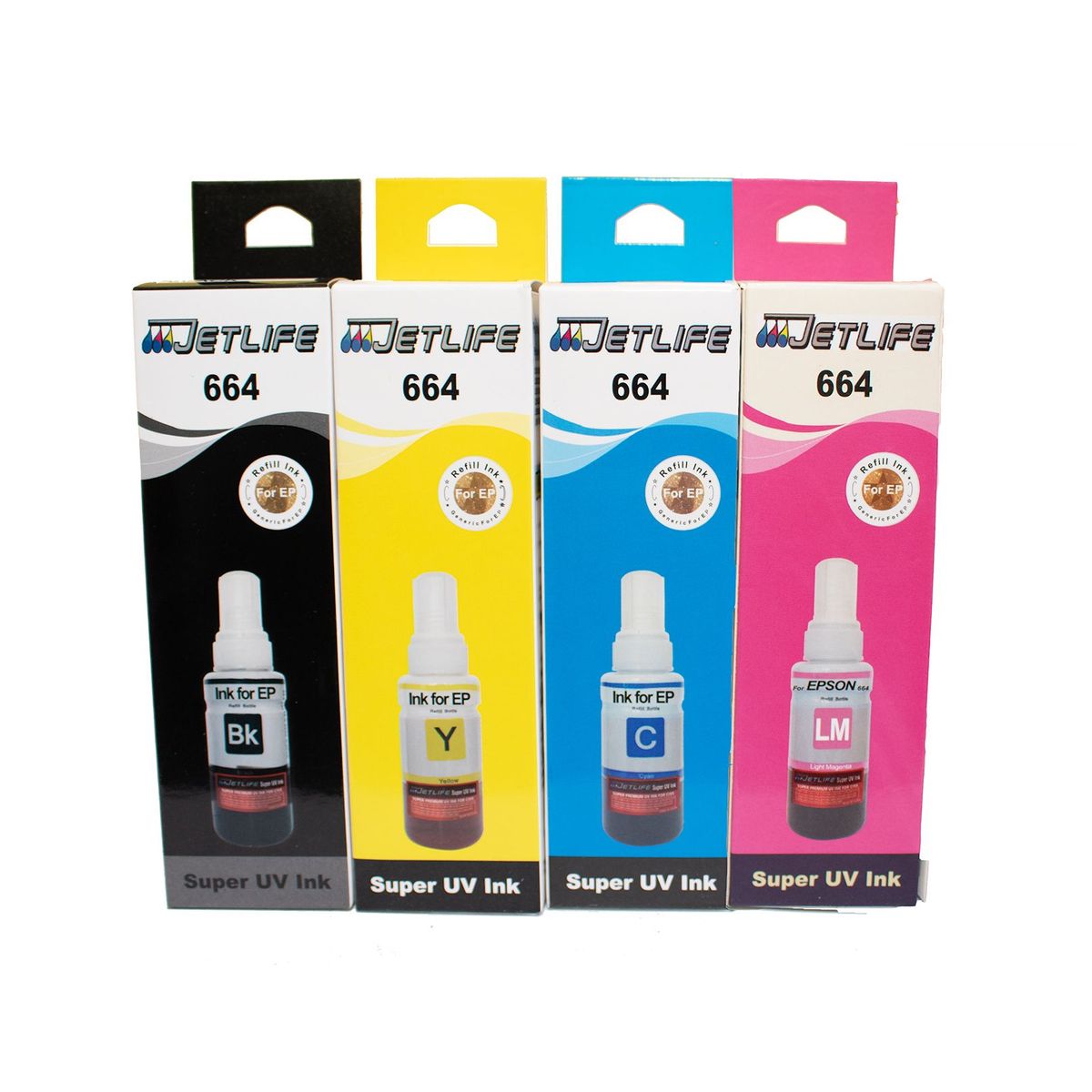 JETLIFE - PACK TINTAS JETLIFE COMPATIBLES CON EPSON 664 CMYK