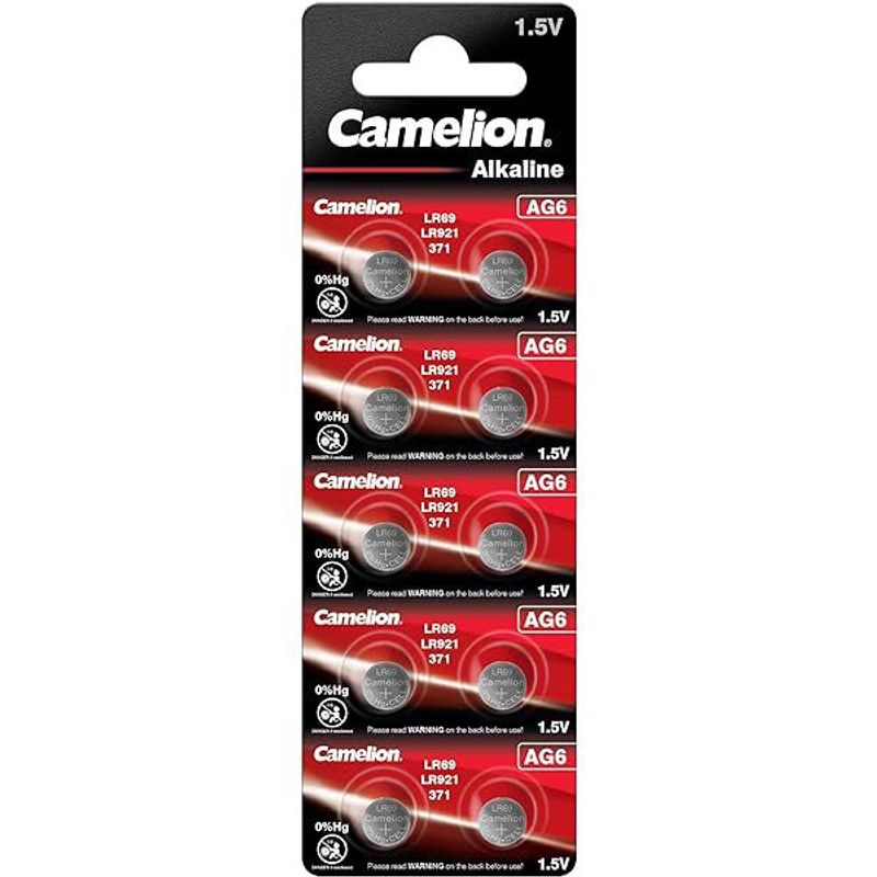 CAMELION - Pilas AG1 LR60 CAMELION BLISTER DE 10 PILAS
