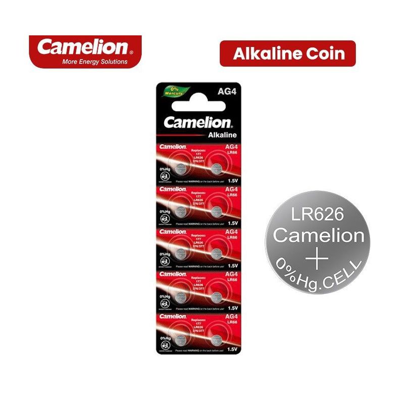 CAMELION - Pilas AG4 LR60 CAMELION BLISTER DE 10 PILAS