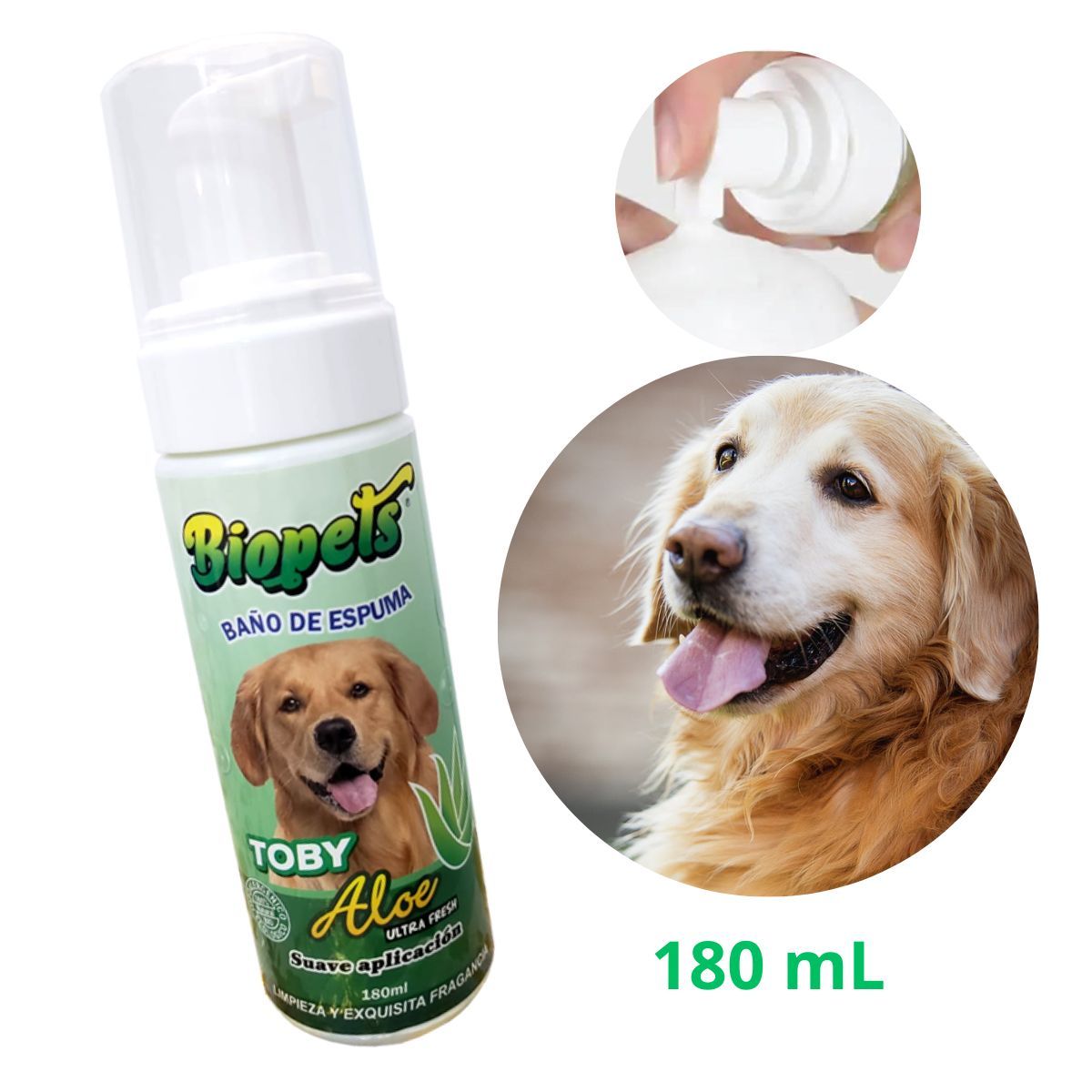GENERICO - ESPUMA BAÑO EN SECO MASCOTA ADULTA x 180 mL
