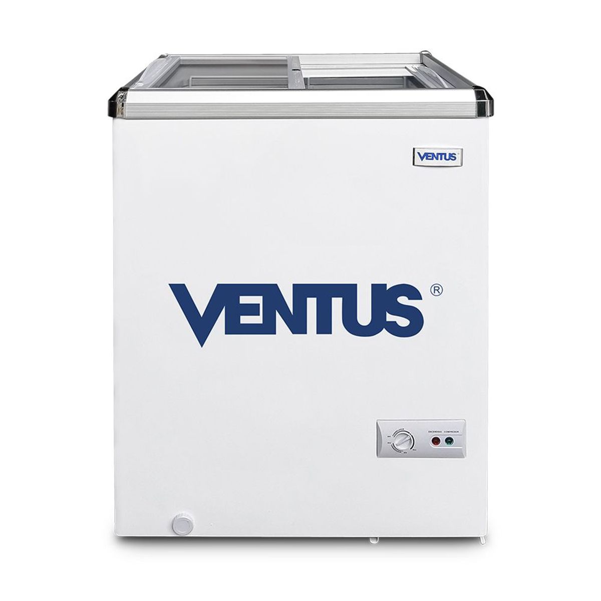 VENTUS - Congeladora Dual Tapa Vidrio CTV-110  Ventus