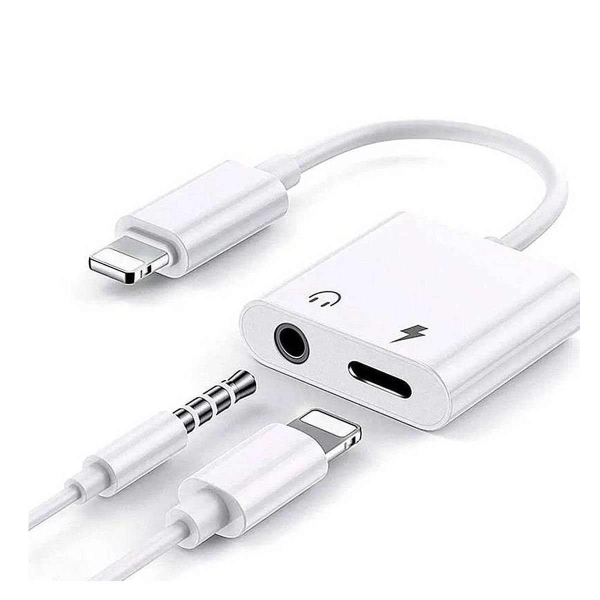 XO SIMPLE IS BEAUTY - Adaptador Cable Lightning A Lightning  Jack 35mm XO-NBR172B
