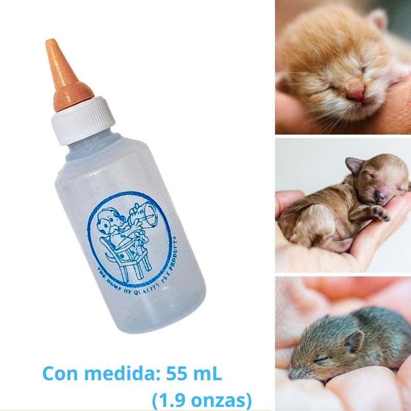 GENERICO - BIBERON PARA MASCOTAS x 55 mL - CELESTE