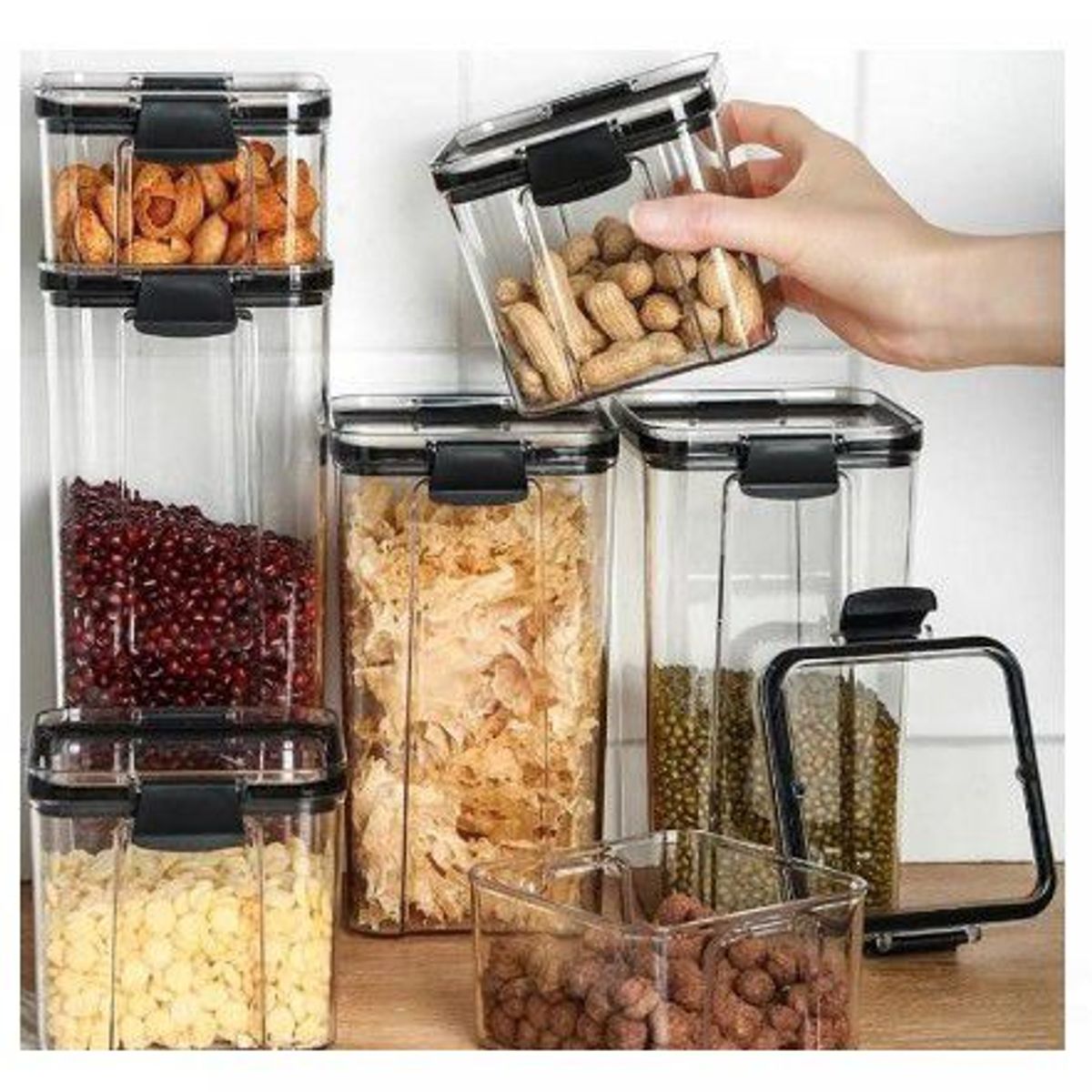 GENERICO - Set de  7 Contenedores  Multiusos  Para Almacenamiento A1