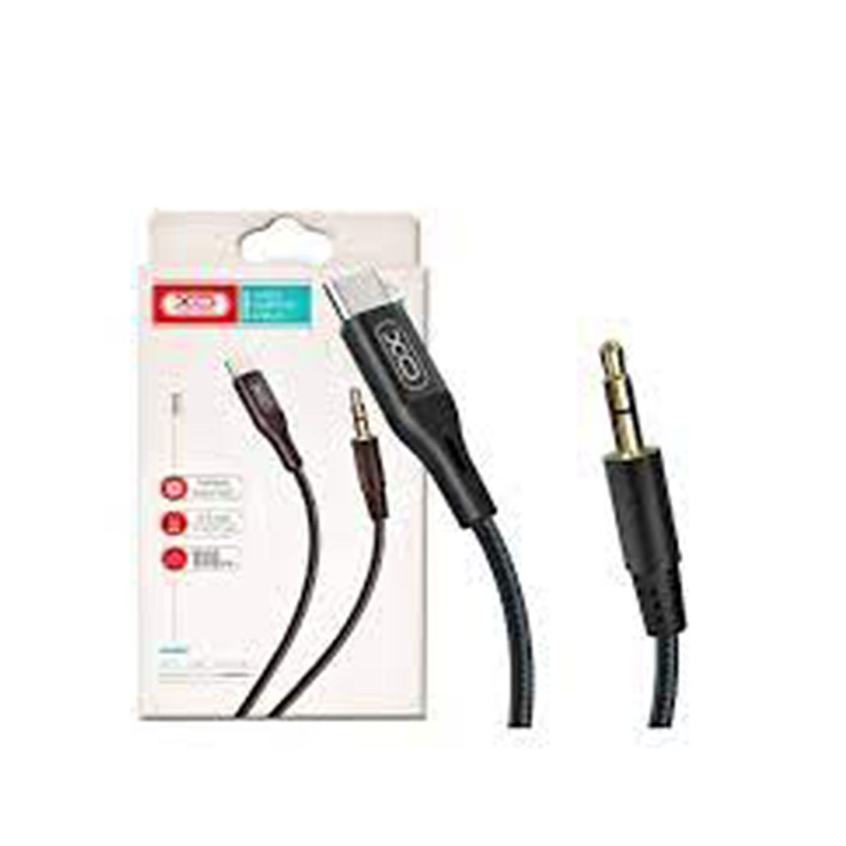 XO SIMPLE IS BEAUTY - Adaptador de audio cable de tipo C a 35mm XO-NB-R155B - negro