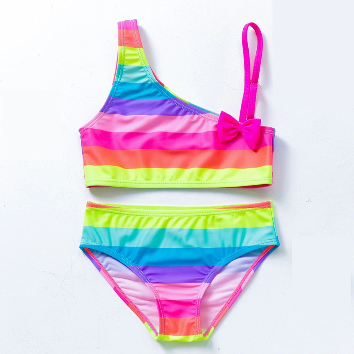 GENERICO - Ropa de Baño para Niña Bikini Arcoiris