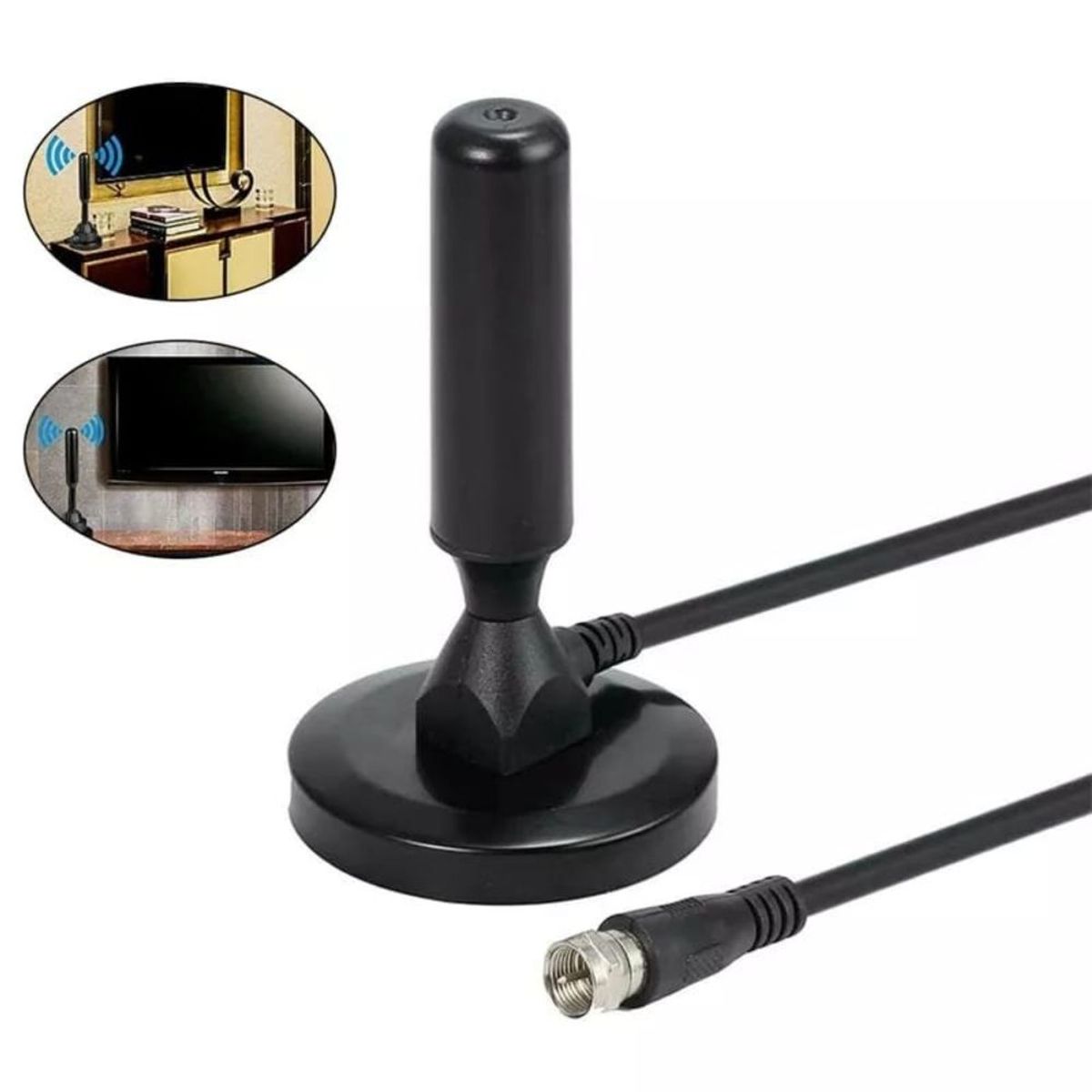 GENERICO - Antena TV Digital para Captar Señal Abierta en HD  Interior Imantada