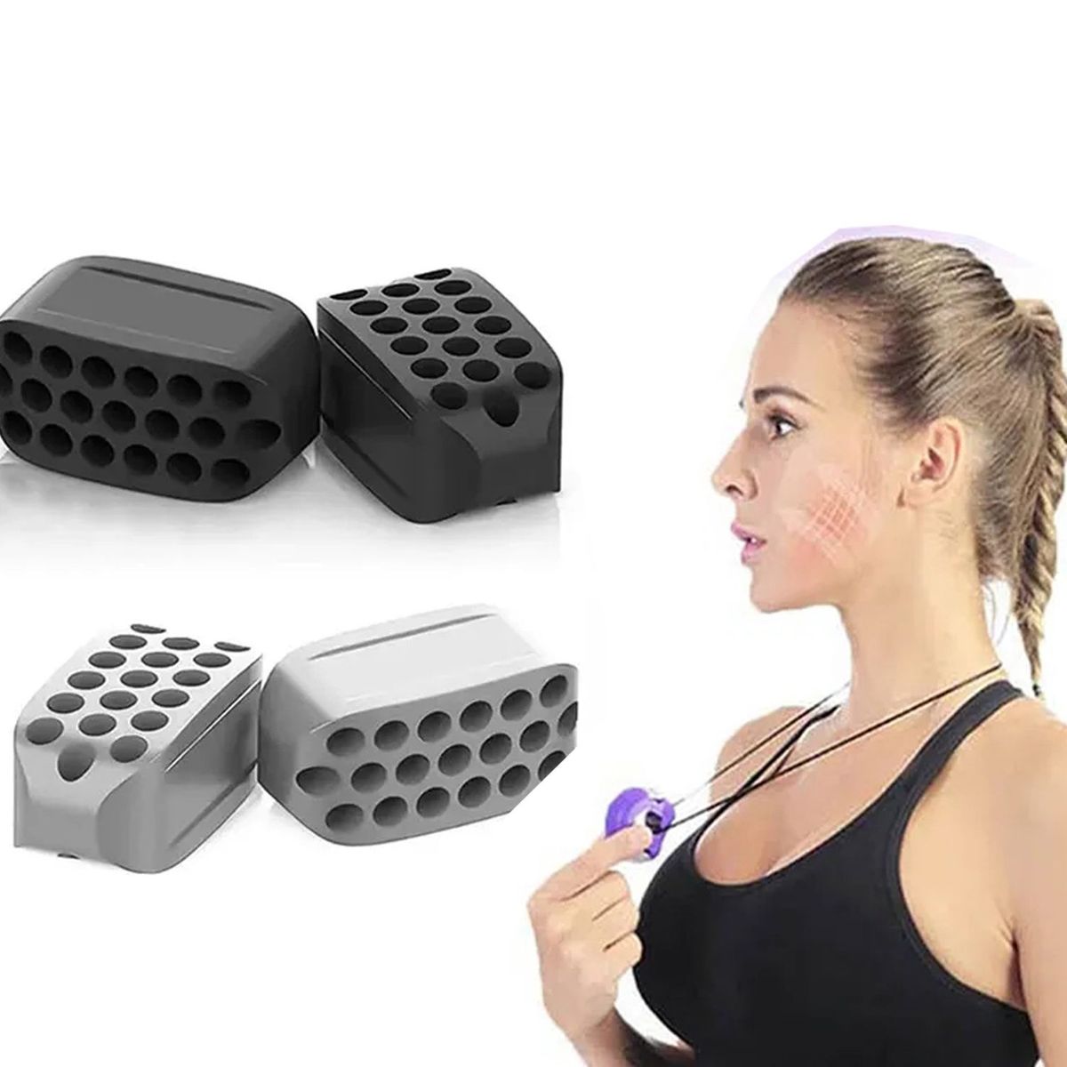 GENERICO - Ejercitador Tonificación Mandíbula Adelgazar Papada 2 und