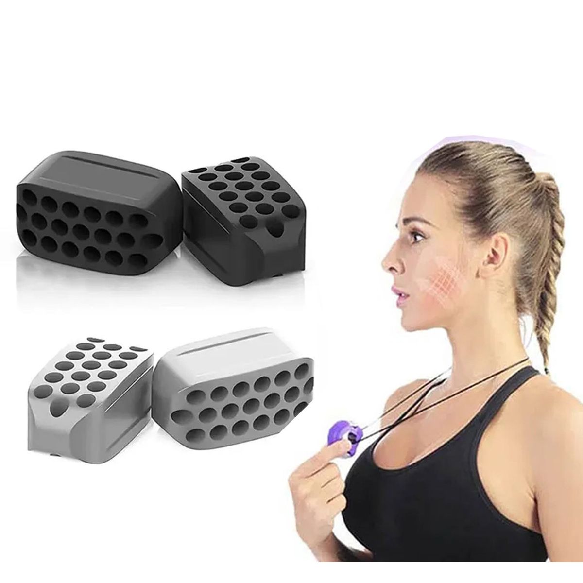 GENERICO - Ejercitador Tonificación Mandíbula Adelgazar Papada 2 und