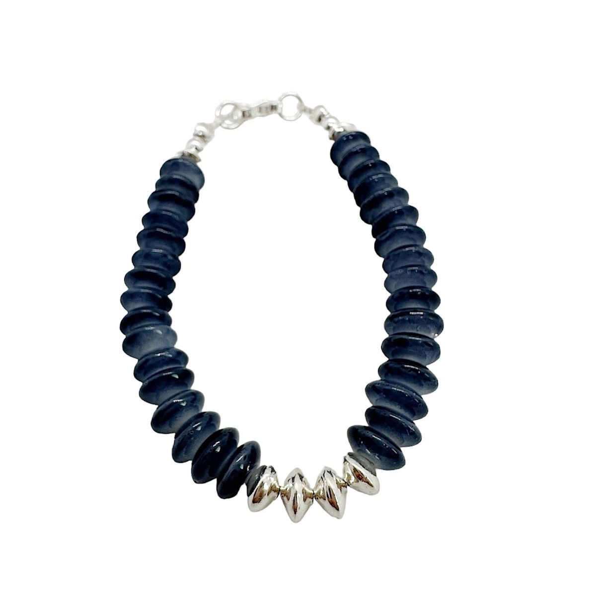 GENERICO - Pulsera Azul - Plata