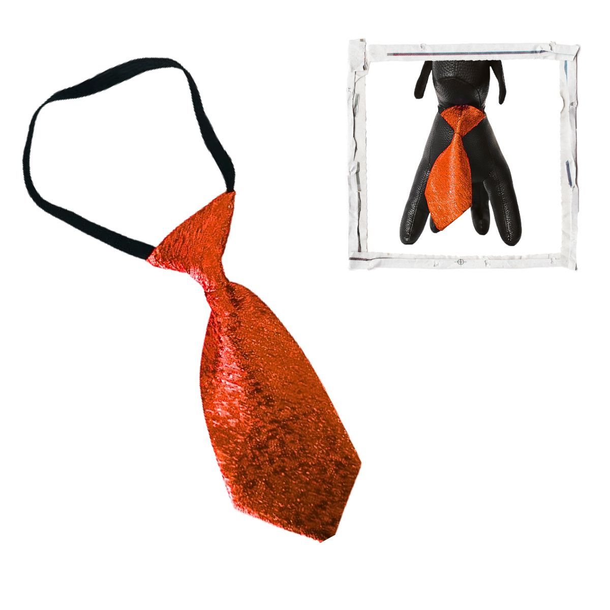 GENERICO - CORBATA PARA MASCOTA BRILLANTE ROJA