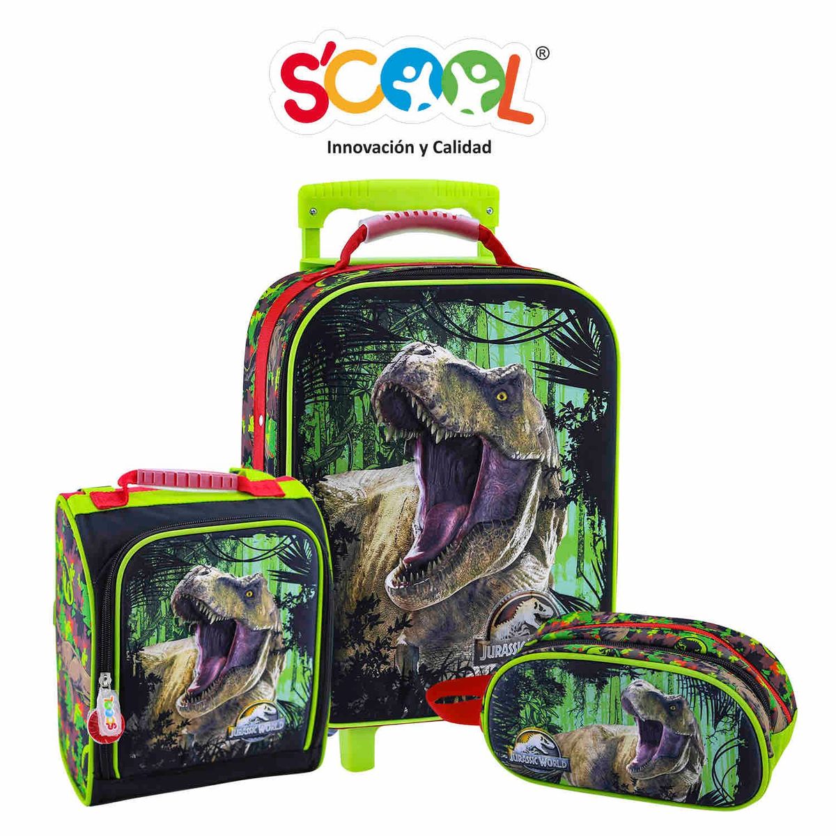 SCOOL - SCOOL MAGIC SET MALETA EVA 3D SATIN GDE JURASSICB804016