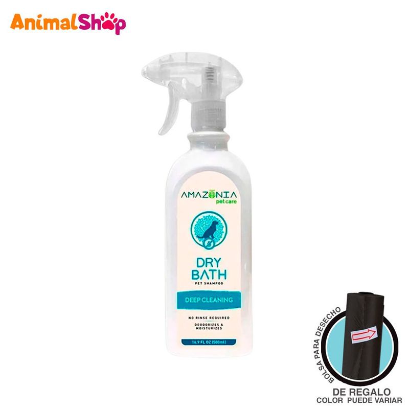 GENERICO - Shampoo Amazonia Pet Care Baño En Seco Para Perros 500Ml