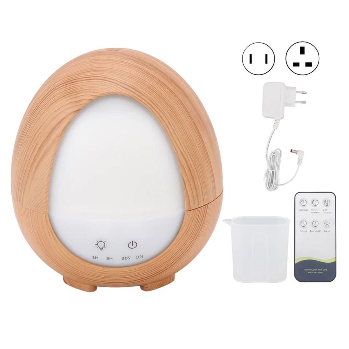 GENERICO - HUMIDIFICADOR DIFUSOR DE AROMA CON LUZ LED ULTRASÓNICO AROMATERAPIA