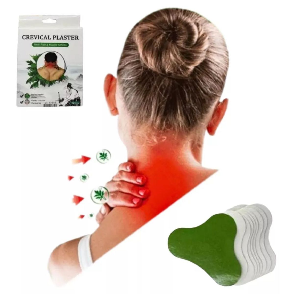 GENERICO - Pack de 10 Parches para Alivio del Dolor Cervical