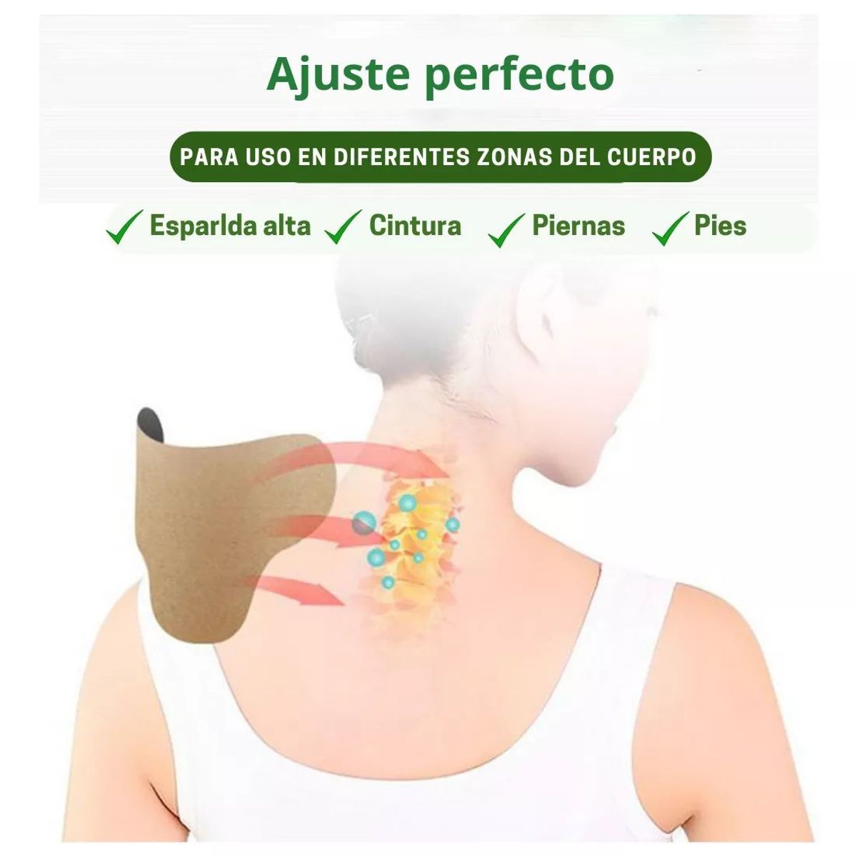 GENERICO - Pack de 10 Parches para Alivio del Dolor Cervical