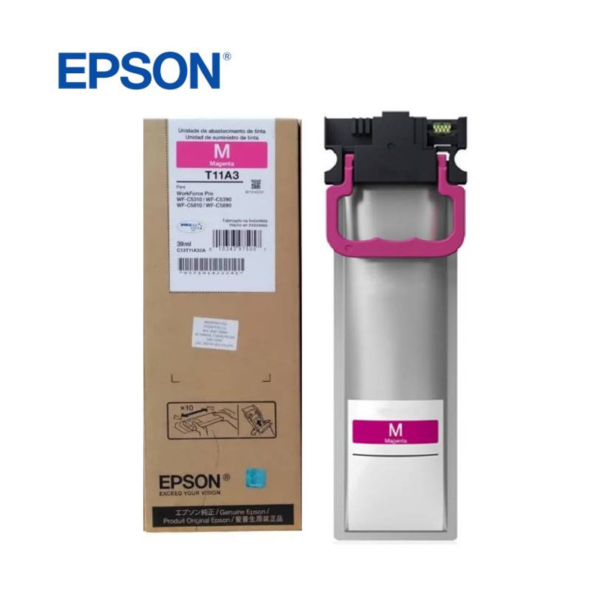 EPSON - Bolsa de Tinta Epson T11A320-AL Magenta Pro WF-C5390 C5810 C5890