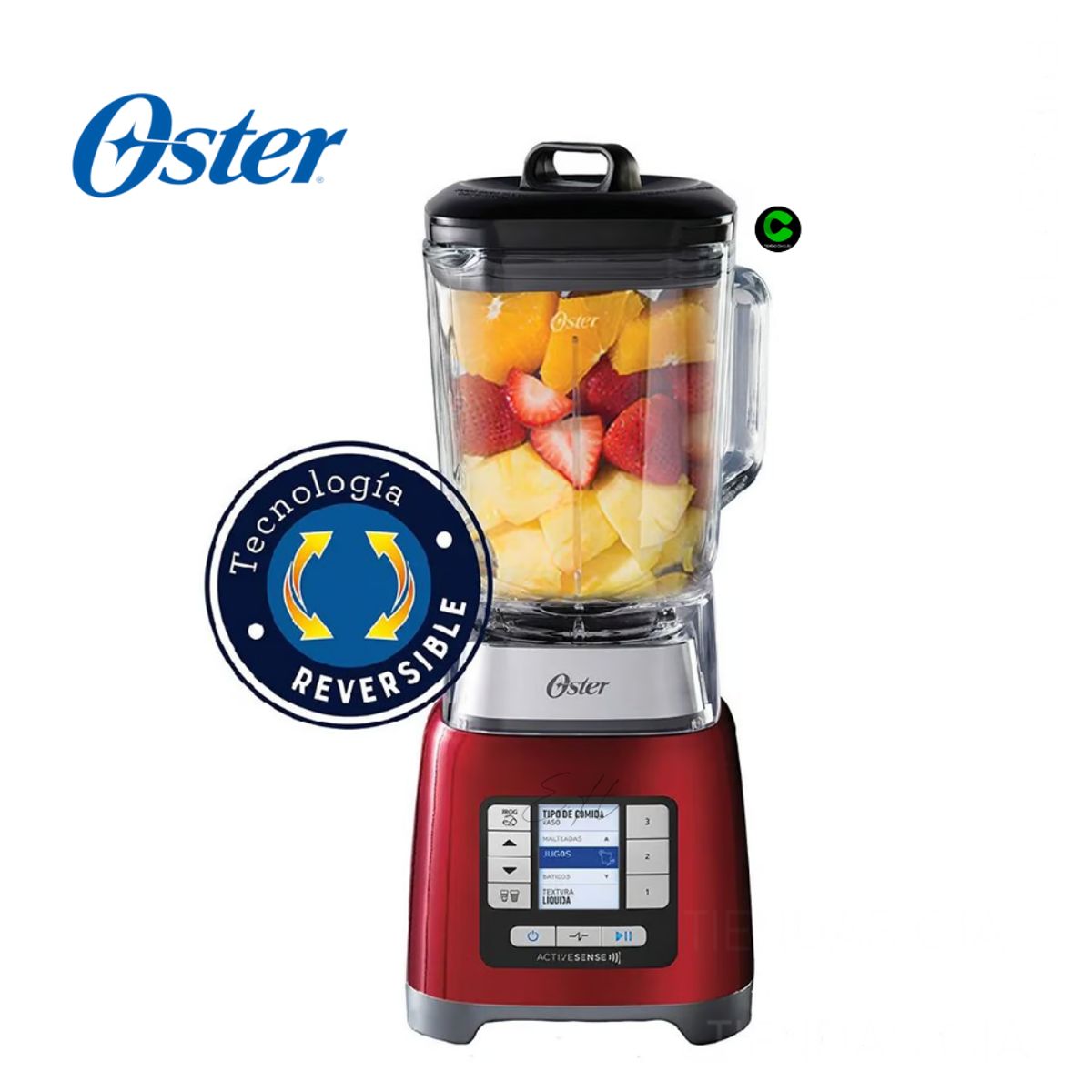OSTER - Licuadora Oster® ActiveSense con Blend N Go BLSTTDGRBG Rojo