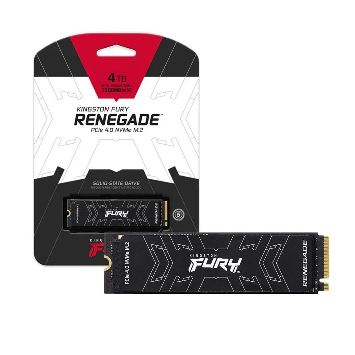 KINGSTON - Disco Solido SSD Kingston Fury Renegade 4TB M2 2280 NVMe 4 SFYRD/4000G