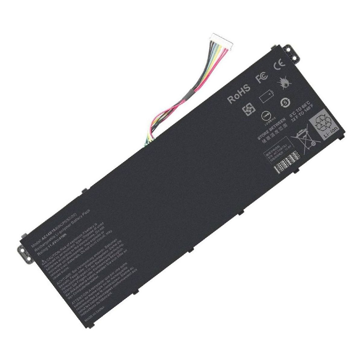 GENERICO - BATERIA PARA LAPTOP ACER AC14B18J 36Wh 11.4V 3 CELDAS E3-111 E3-112