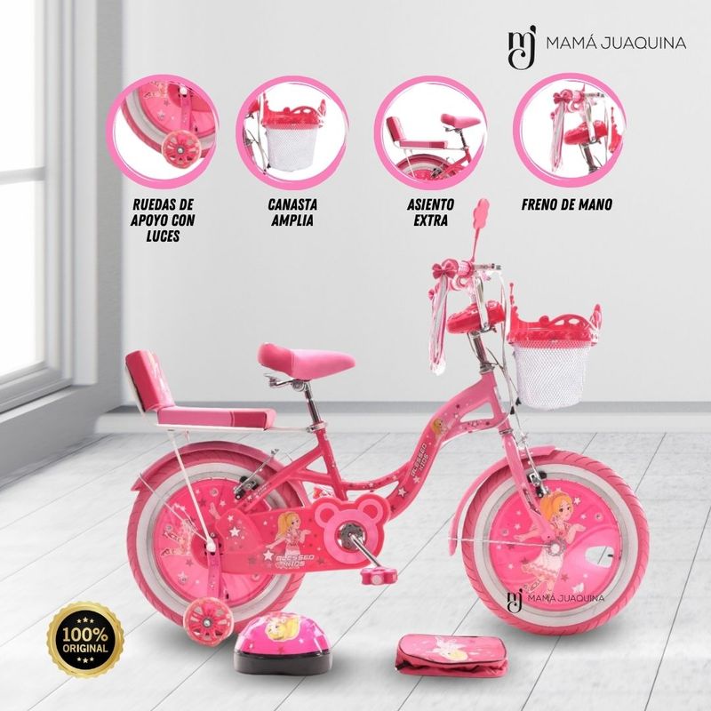 KINGDOM - Bicicleta Para Niña Aro 12 «PRINCESS ROYAL» Pink