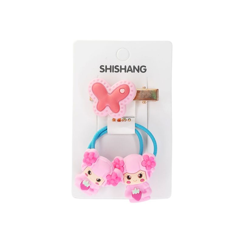 GENERICO - Gancho + collet Kawaii Mariposa Muñeca