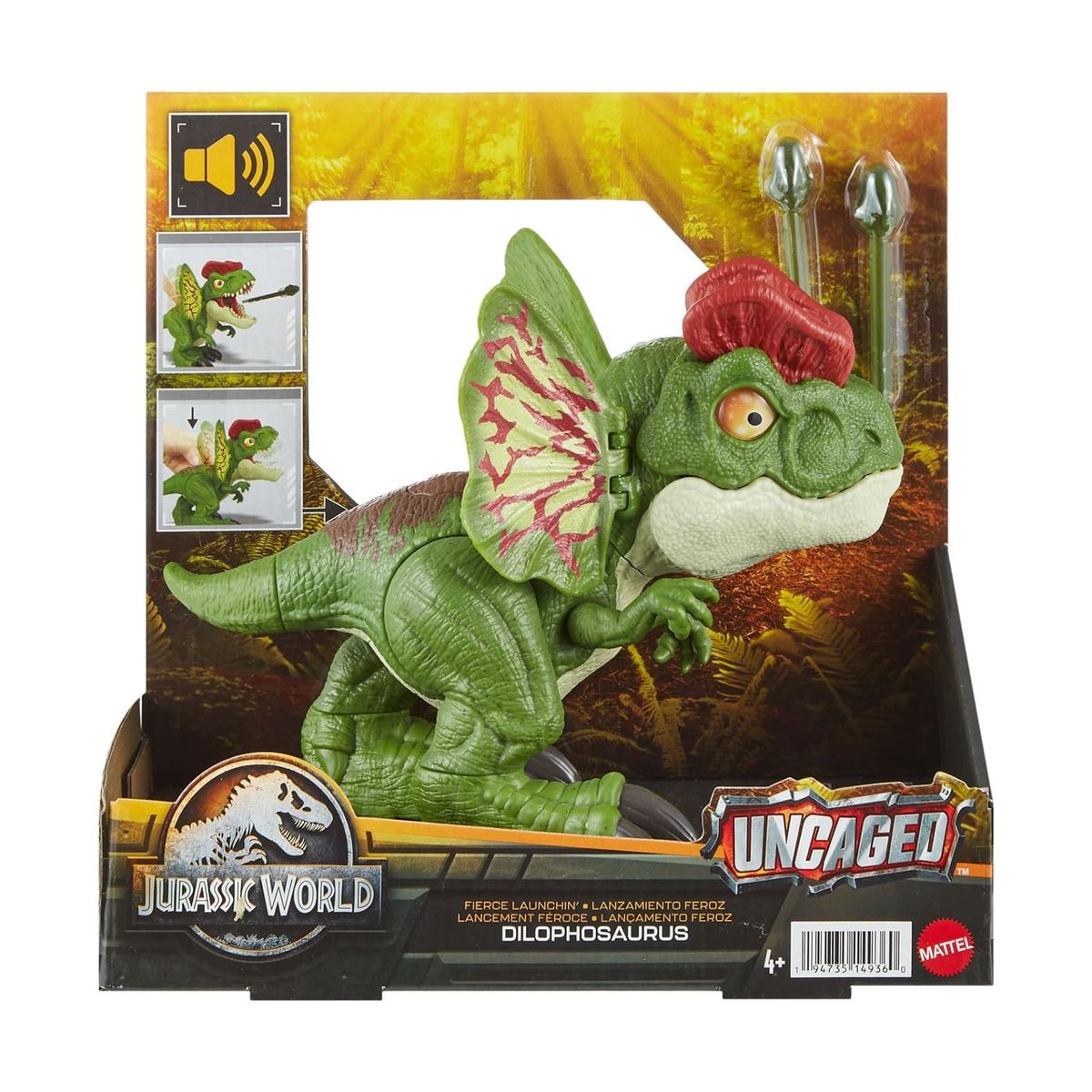 MATTEL - Mattel Jurassic World Dinosaurio Desencadenado Dilophosaurus