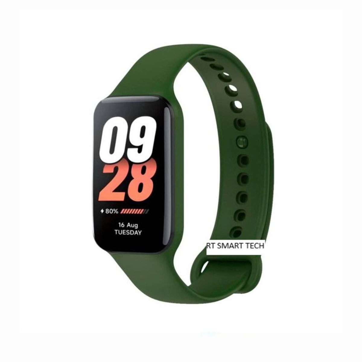 GENERICO - Correa Compatible Para Xiaomi Band 8 Active - Verde Militar