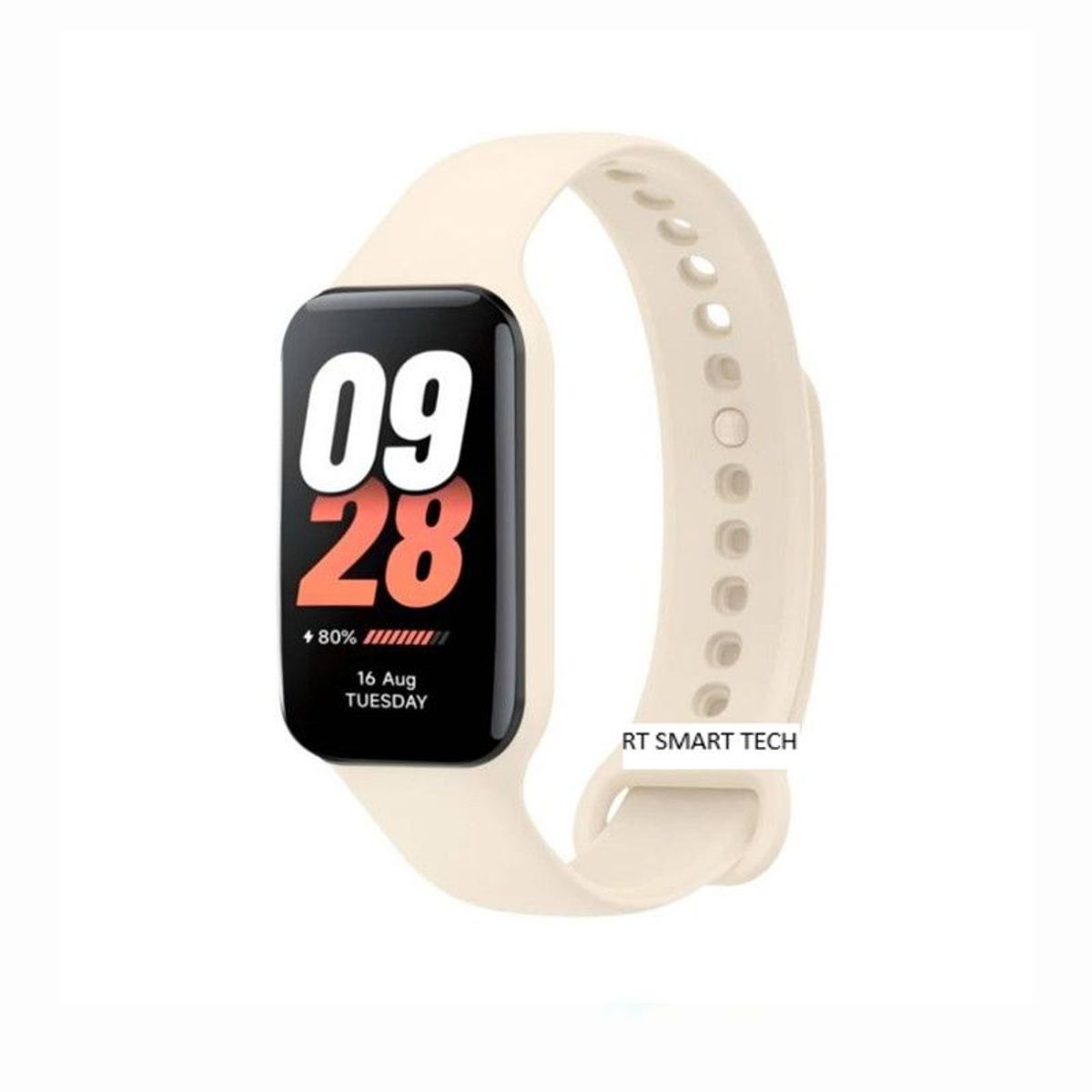 GENERICO - Correa Compatible Para Xiaomi Band 8 Active - Crema