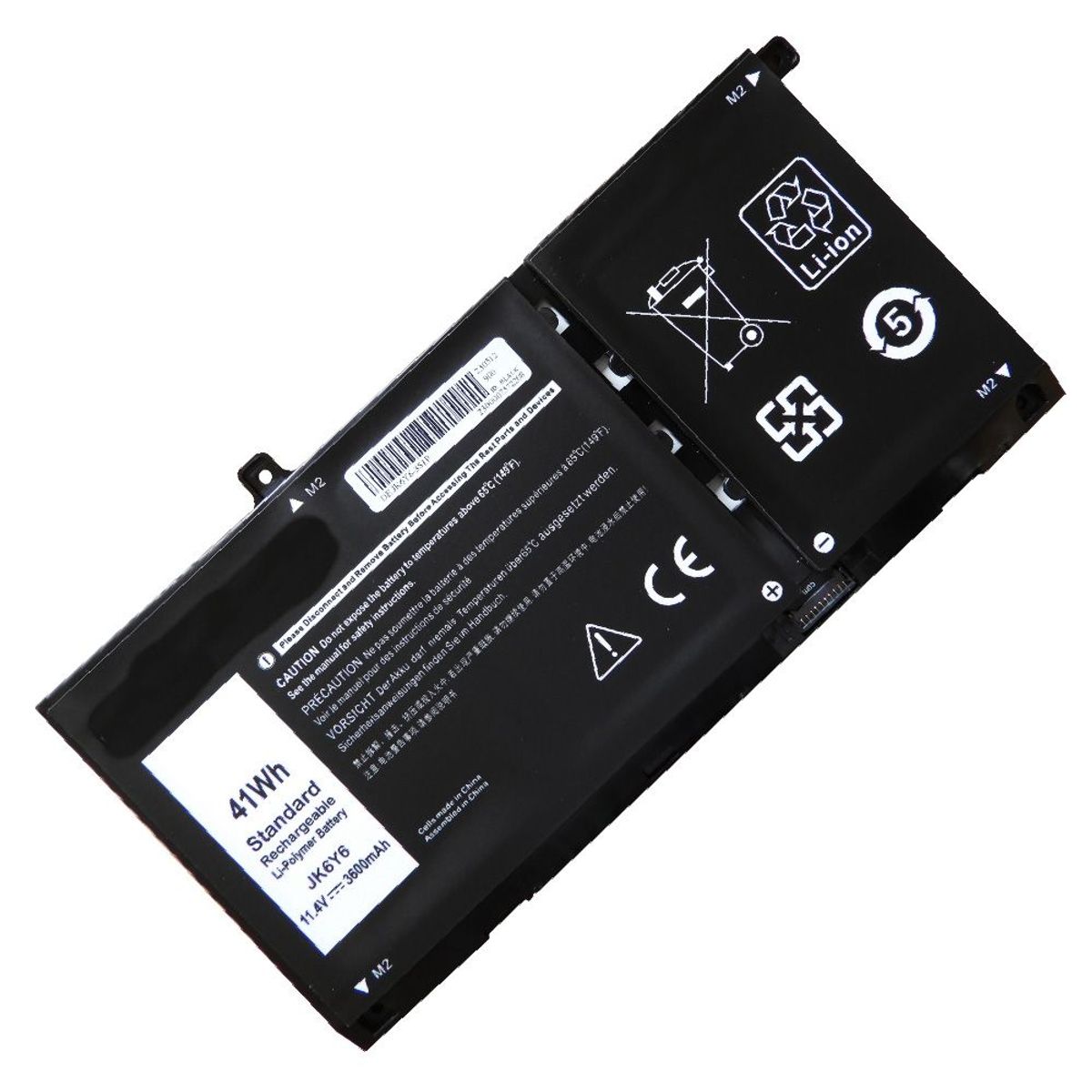 GENERICO - BATERIA PARA DELL P101F JK6Y6 TYPE A 40Wh 11.25V 3 CELDAS