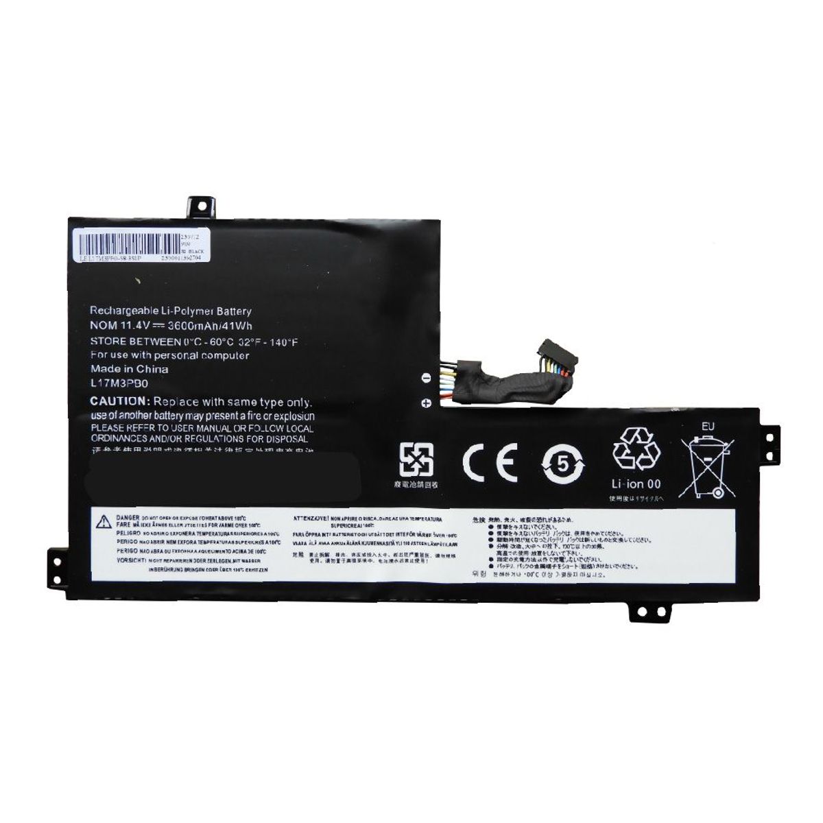 GENERICO - BATERIA PARA LENOVO L17M3PB0 41Wh 11.4V 3 CELDAS 100E GEN2 INT