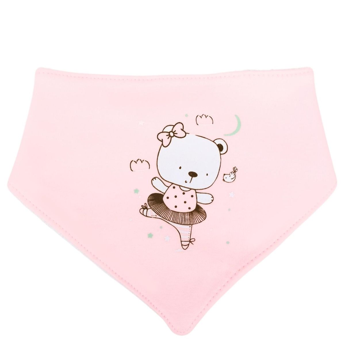 GENERICO - Bandana Babero con broche - 0 a 12 meses  - KM01