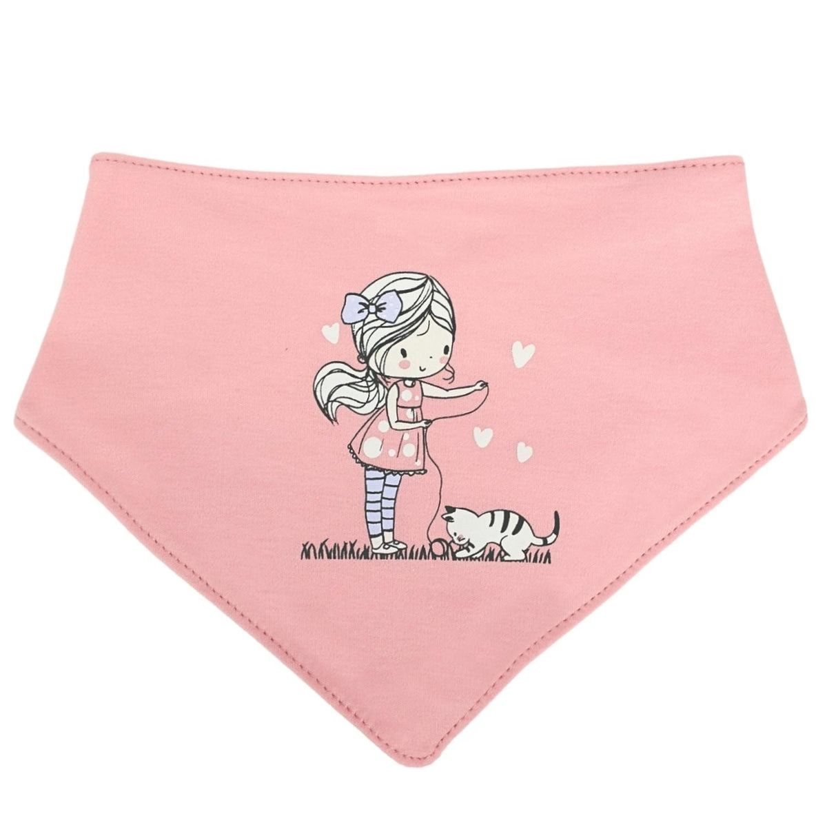 GENERICO - Bandana Babero con broche - 0 a 12 meses  - KM04