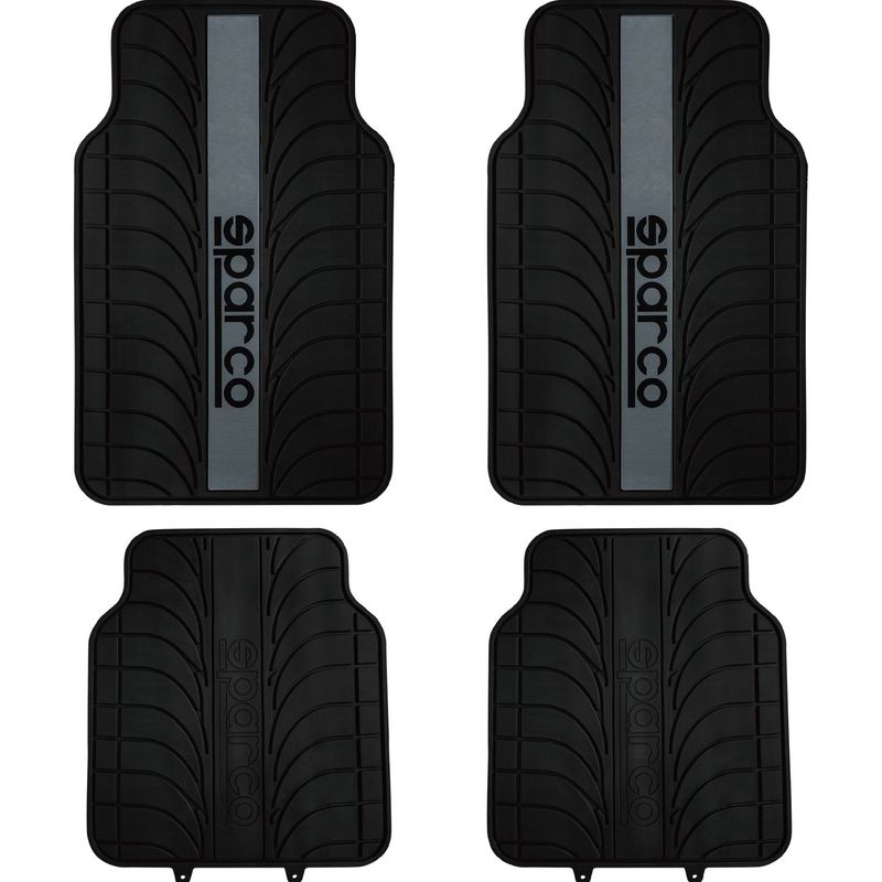 SPARCO - Alfombras de Piso para Auto SPARCO Negro Gris SPC1913GR