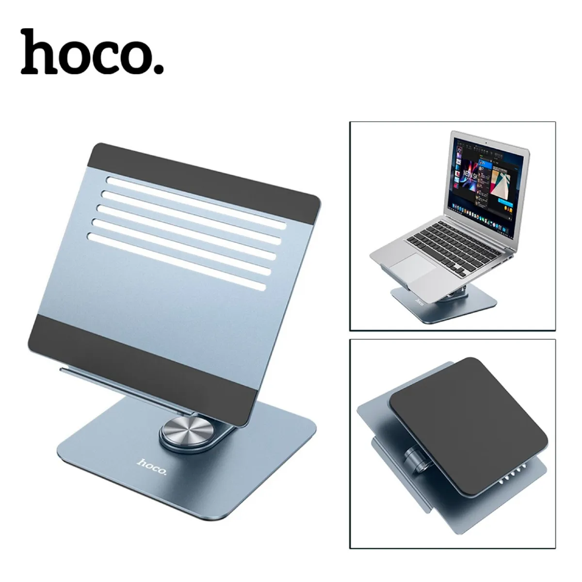 HOCO - Soporte Aluminio para Laptop Mac book Notebook Plegable Regulable HOCO PH5
