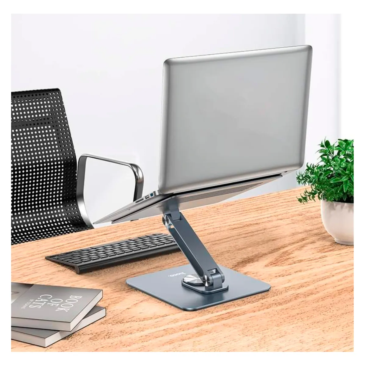 HOCO - Soporte Aluminio para Laptop Mac book Notebook Plegable Regulable HOCO PH5