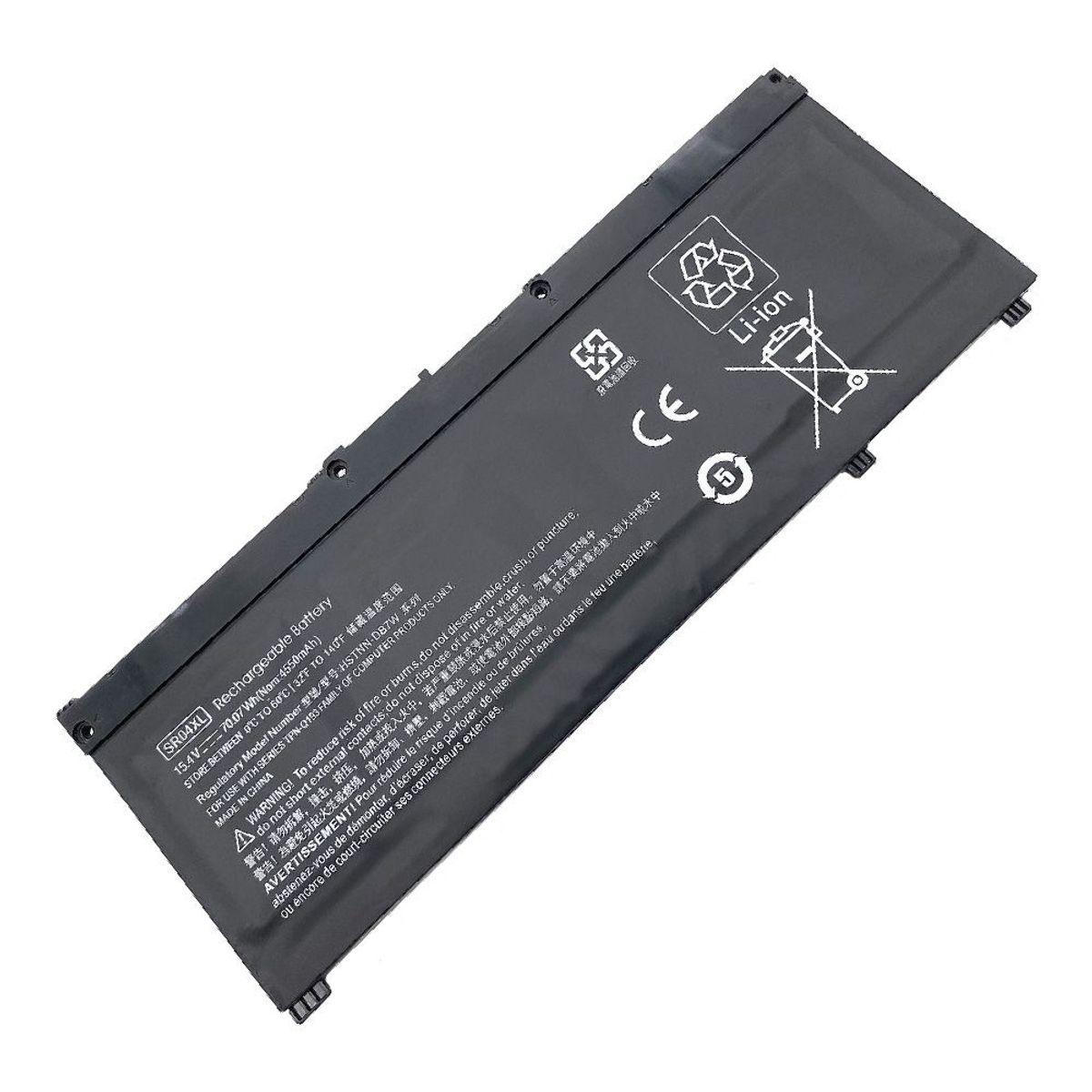 GENERICO - BATERIA PARA HP HSTNN-IB7Z HSTNN-IB8L SR04XL 70.07Wh 15.4V 4 CELDAS