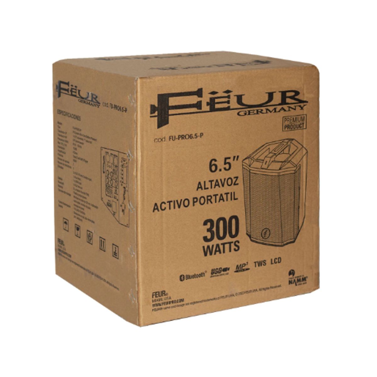 GENERICO - Altavoz Activo Portátil 65″ 300W FU-PRO65-P FEUR