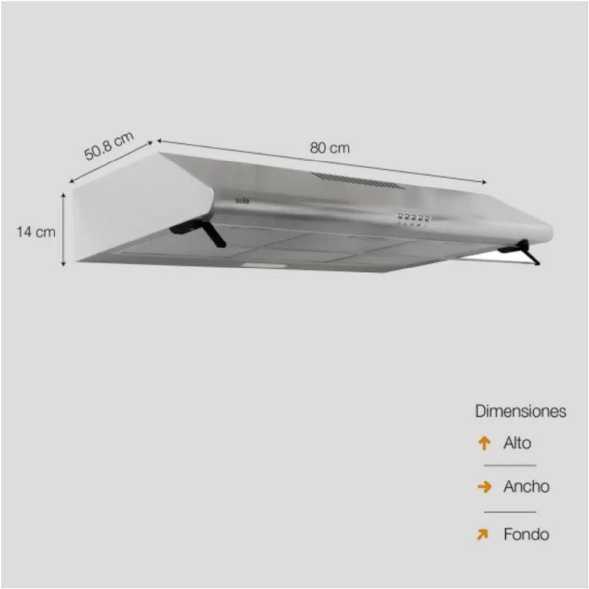 SOLE - Campana Extractora Sole TURE20CO 80cm