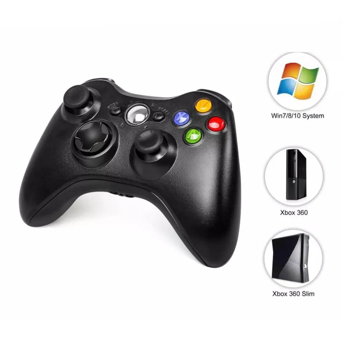 GENERICO - Mando Xbox 360 Inalámbrico para Pc Laptop Adaptador USB