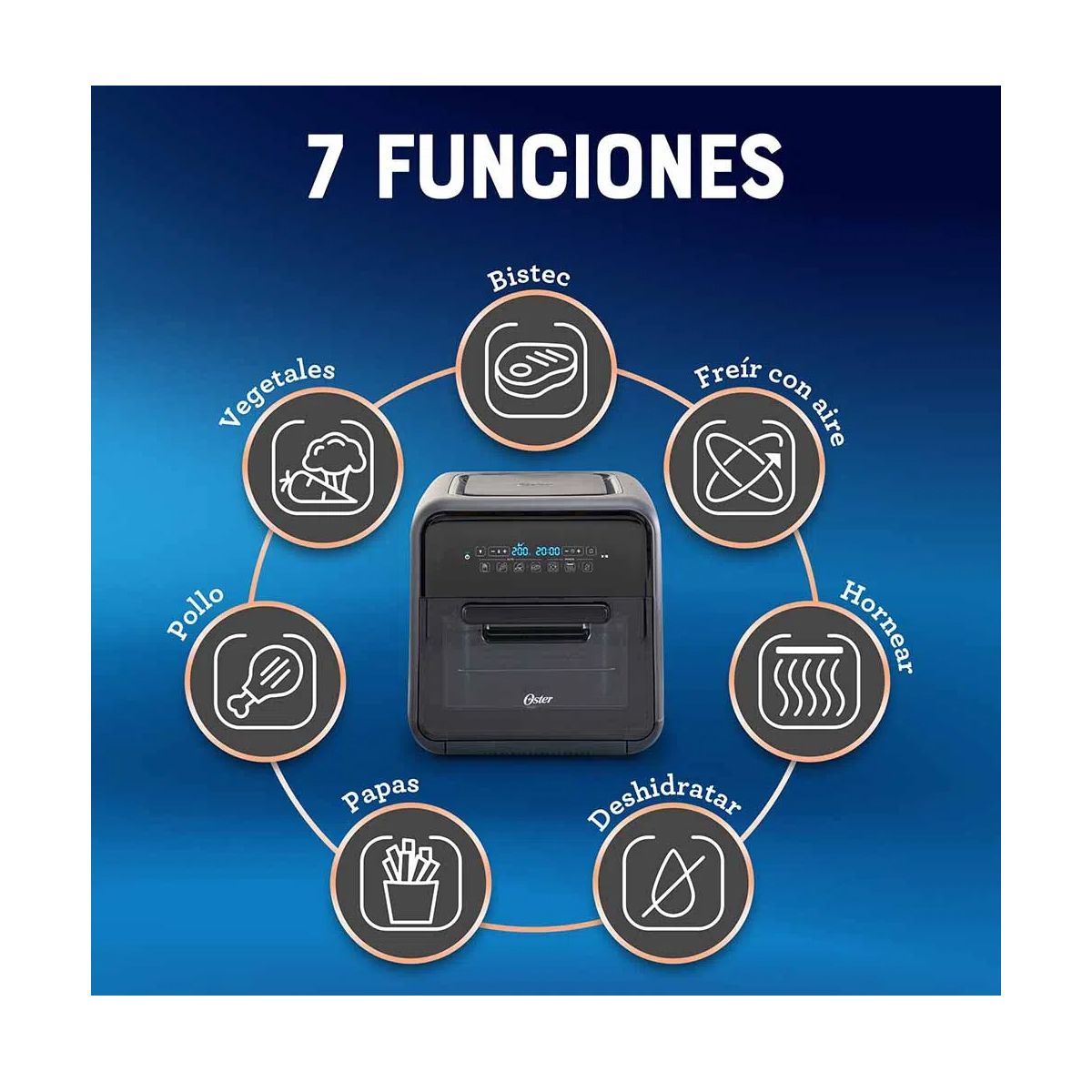 OSTER - Freidora de Aire Oster Digital 10L CKSTAF0V3