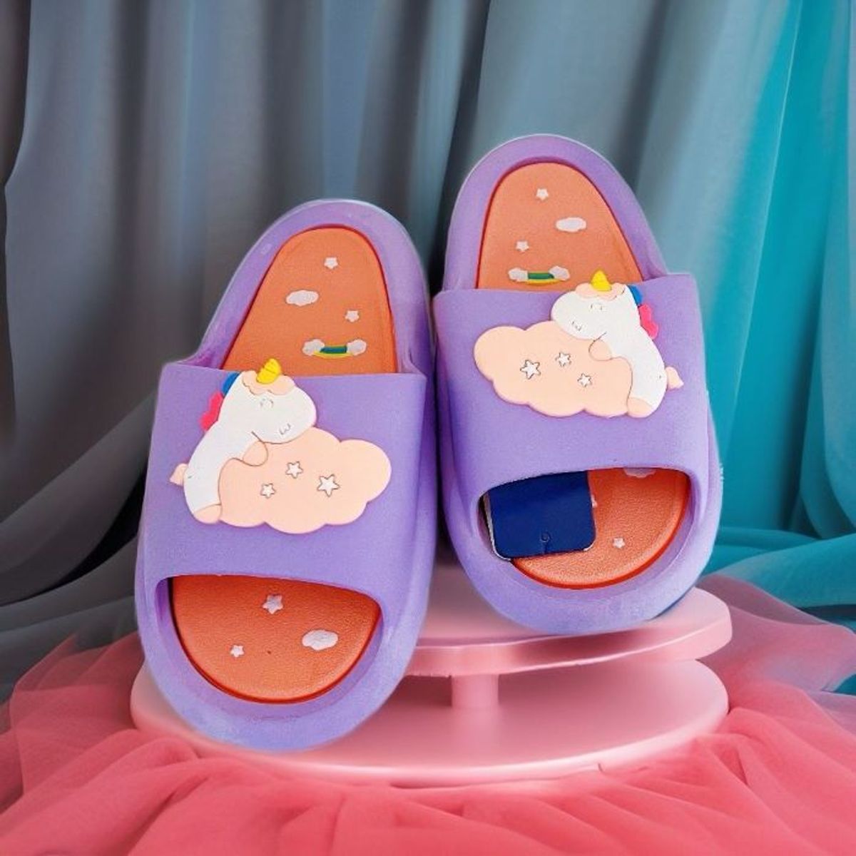 GENERICO - SANDALIA DE  TEMPORADA LILA UNICORNIO