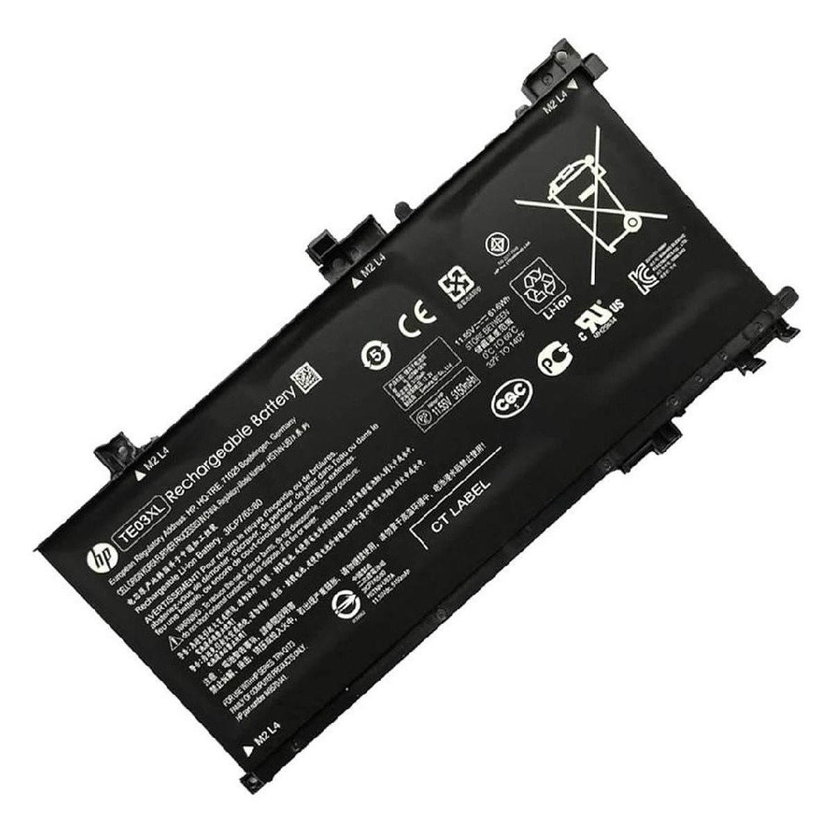 GENERICO - BATERIA PARA PARA LAPTOP TE03XL 61.6Wh 11.55V 3 CELDAS 15-AX000 15-BC